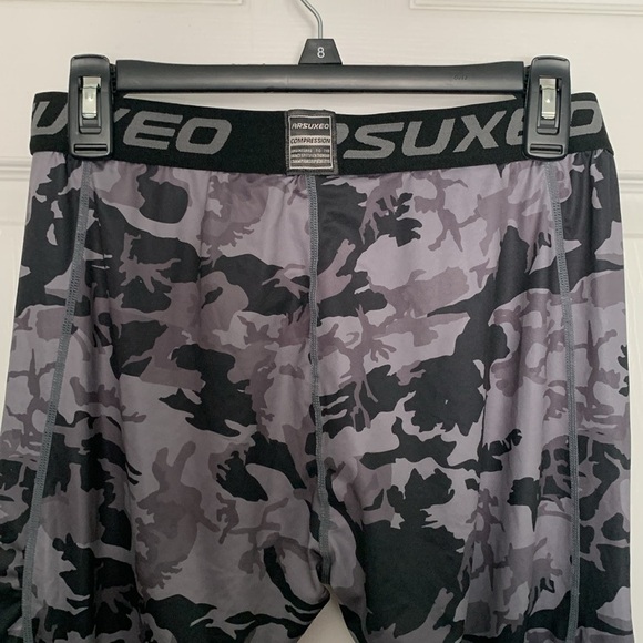 ARSUXEO Camo Men's Compression Tights Size XXL #400 - Picture 4 of 9